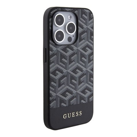 Guess nakładka do iPhone 14 Pro Max 6,7" GUHMP15XHGCFSEK czarna HC MAGSAFE GCUBE PU STRIPE Guess nakładka do iPhone 14 Pro Max 6,7" GUHMP15XHGCFSEK czarna HC MAGSAFE GCUBE PU STRIPE