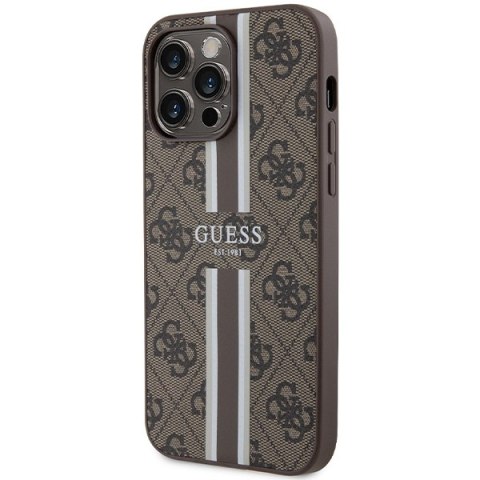 Guess nakładka do iPhone 15 Pro Max 6,7" GUHMP15XP4RPSW brązowa HC MAGSAFE 4G PRINTED STRIPES Guess nakładka do iPhone 15 Pro Max 6,7" GUHMP15XP4RPSW brązowa HC MAGSAFE 4G PRINTED STRIPES