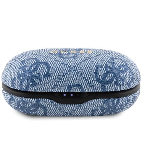 Guess słuchawki Bluetooth GUTWSP4EGB TWS ENC 4G PU METAL LOGO niebieskie Guess słuchawki Bluetooth GUTWSP4EGB TWS ENC 4G PU METAL LOGO niebieskie
