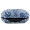 Guess słuchawki Bluetooth GUTWSP4EGB TWS ENC 4G PU METAL LOGO niebieskie