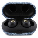Guess słuchawki Bluetooth GUTWSP4EGB TWS ENC 4G PU METAL LOGO niebieskie