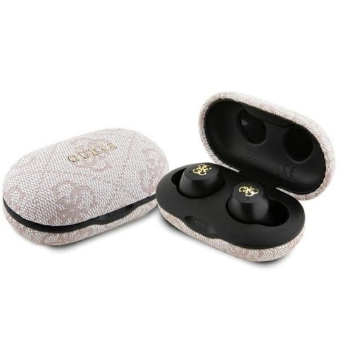 Guess słuchawki Bluetooth GUTWSP4EGP TWS ENC 4G PU METAL LOGO różowe Guess słuchawki Bluetooth GUTWSP4EGP TWS ENC 4G PU METAL LOGO różowe