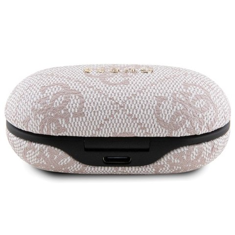 Guess słuchawki Bluetooth GUTWSP4EGP TWS ENC 4G PU METAL LOGO różowe Guess słuchawki Bluetooth GUTWSP4EGP TWS ENC 4G PU METAL LOGO różowe