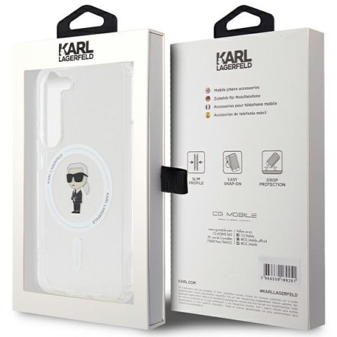 Karl Lagerfeld nakładka do Samsung Galaxy S23 KLHMS23SHFCKNOT transparentna HC MAGSAFE IML IKONIK Karl Lagerfeld nakładka do Samsung Galaxy S23 KLHMS23SHFCKNOT transparentna HC MAGSAFE IML IKONIK