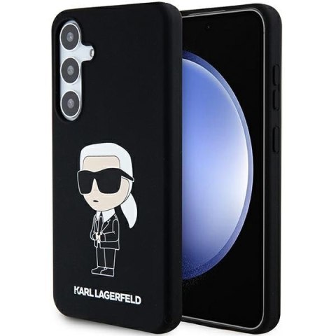 Karl Lagerfeld nakładka do Samsung Galaxy S24 KLHCS24SSNIKBCK czarna HC SILICONE NFT IKONIK Karl Lagerfeld nakładka do Samsung Galaxy S24 KLHCS24SSNIKBCK czarna HC SILICONE NFT IKONIK