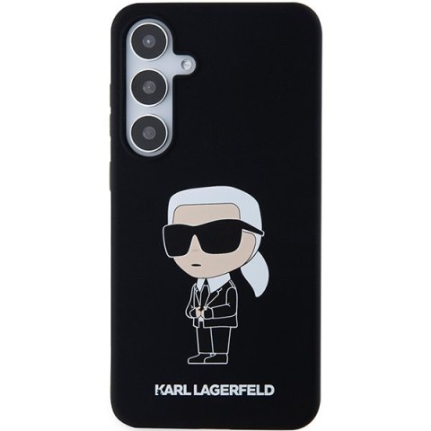 Karl Lagerfeld nakładka do Samsung Galaxy S24 KLHCS24SSNIKBCK czarna HC SILICONE NFT IKONIK Karl Lagerfeld nakładka do Samsung Galaxy S24 KLHCS24SSNIKBCK czarna HC SILICONE NFT IKONIK