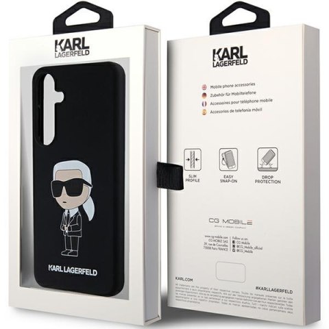 Karl Lagerfeld nakładka do Samsung Galaxy S24 KLHCS24SSNIKBCK czarna HC SILICONE NFT IKONIK Karl Lagerfeld nakładka do Samsung Galaxy S24 KLHCS24SSNIKBCK czarna HC SILICONE NFT IKONIK