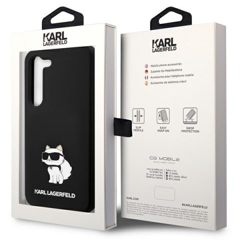 Karl Lagerfeld nakładka do Samsung Galaxy S24 Plus KLHCS24MSNCHBCK czarna HC SILICONE NFT CHOUPETTE Karl Lagerfeld nakładka do Samsung Galaxy S24 Plus KLHCS24MSNCHBCK czarna HC SILICONE NFT CHOUPETTE