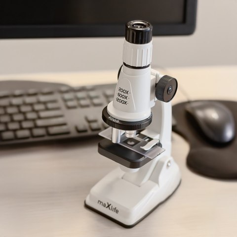 Maxlife mikroskop MXMS-100 biały Maxlife mikroskop MXMS-100 biały