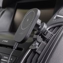 Maxlife uchwyt samochodowy do kratki MXCH-16 magnetyczny z ładowaniem bezprzewodowym czarny 15W