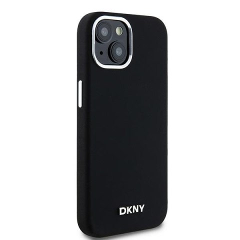 DKNY nakładka do iPhone 15 6,1" DKHMP15SSMCHLK czarna HC Magsafe silicone w horizontal metal logo DKNY nakładka do iPhone 15 6,1" DKHMP15SSMCHLK czarna HC Magsafe silicone w horizontal metal logo