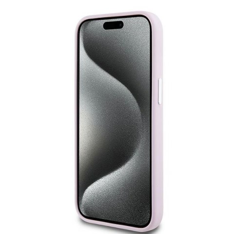 DKNY nakładka do iPhone 15 6,1" DKHMP15SSMCHLP różowa HC Magsafe silicone w horizontal metal logo DKNY nakładka do iPhone 15 6,1" DKHMP15SSMCHLP różowa HC Magsafe silicone w horizontal metal logo