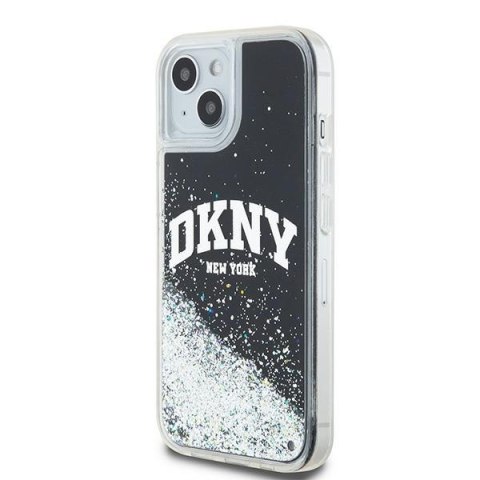 DKNY nakładka do iPhone 15 Plus 6,7" DKHCP15MLBNAEK czarna HC liquid glitters w arch logo DKNY nakładka do iPhone 15 Plus 6,7" DKHCP15MLBNAEK czarna HC liquid glitters w arch logo