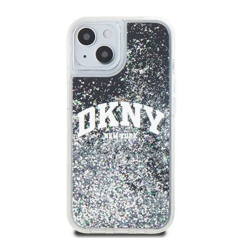 DKNY nakładka do iPhone 15 Plus 6,7" DKHCP15MLBNAEK czarna HC liquid glitters w arch logo DKNY nakładka do iPhone 15 Plus 6,7" DKHCP15MLBNAEK czarna HC liquid glitters w arch logo