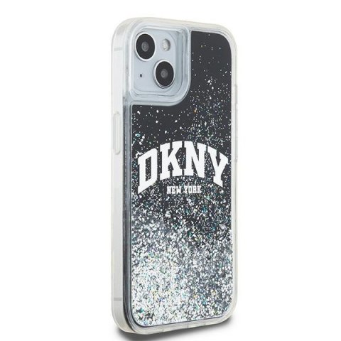 DKNY nakładka do iPhone 15 Plus 6,7" DKHCP15MLBNAEK czarna HC liquid glitters w arch logo DKNY nakładka do iPhone 15 Plus 6,7" DKHCP15MLBNAEK czarna HC liquid glitters w arch logo