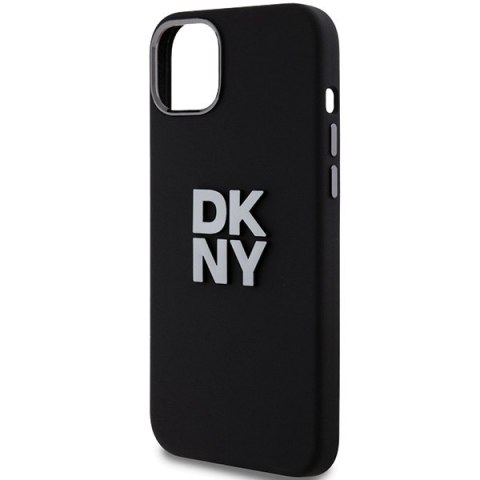 DKNY nakładka do iPhone 15 Plus 6,7" DKHCP15MSMCBSK czarna HC silicone w stack metal logo DKNY nakładka do iPhone 15 Plus 6,7" DKHCP15MSMCBSK czarna HC silicone w stack metal logo
