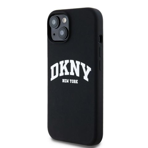 DKNY nakładka do iPhone 15 Plus 6,7" DKHMP15MSNYACH czarna HC Magsafe silicone w arch logo DKNY nakładka do iPhone 15 Plus 6,7" DKHMP15MSNYACH czarna HC Magsafe silicone w arch logo