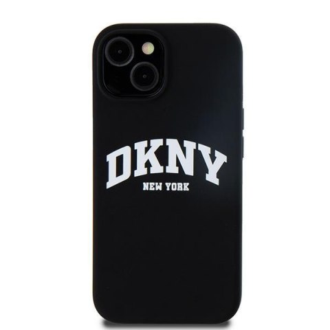 DKNY nakładka do iPhone 15 Plus 6,7" DKHMP15MSNYACH czarna HC Magsafe silicone w arch logo DKNY nakładka do iPhone 15 Plus 6,7" DKHMP15MSNYACH czarna HC Magsafe silicone w arch logo
