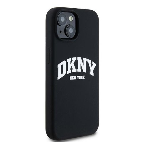 DKNY nakładka do iPhone 15 Plus 6,7" DKHMP15MSNYACH czarna HC Magsafe silicone w arch logo DKNY nakładka do iPhone 15 Plus 6,7" DKHMP15MSNYACH czarna HC Magsafe silicone w arch logo