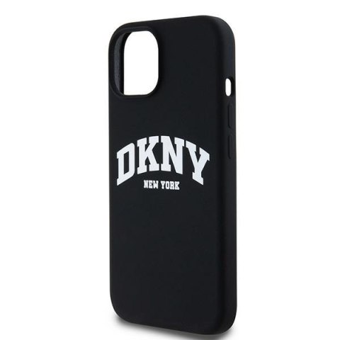 DKNY nakładka do iPhone 15 Plus 6,7" DKHMP15MSNYACH czarna HC Magsafe silicone w arch logo DKNY nakładka do iPhone 15 Plus 6,7" DKHMP15MSNYACH czarna HC Magsafe silicone w arch logo