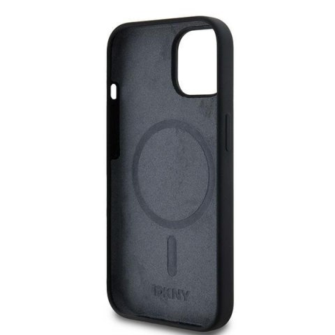 DKNY nakładka do iPhone 15 Plus 6,7" DKHMP15MSNYACH czarna HC Magsafe silicone w arch logo DKNY nakładka do iPhone 15 Plus 6,7" DKHMP15MSNYACH czarna HC Magsafe silicone w arch logo