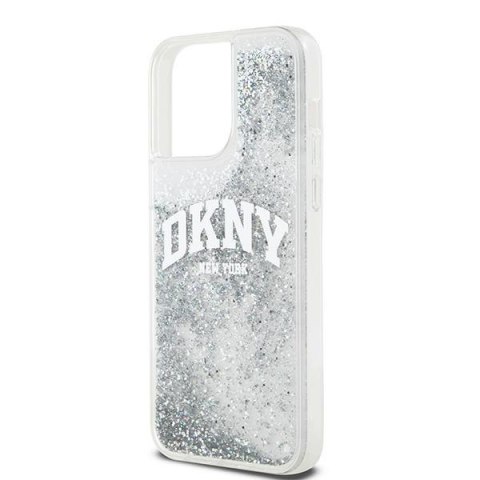 DKNY nakładka do iPhone 15 Pro 6,1" DKHCP15LLBNAET biała HC liquid glitters w arch logo DKNY nakładka do iPhone 15 Pro 6,1" DKHCP15LLBNAET biała HC liquid glitters w arch logo