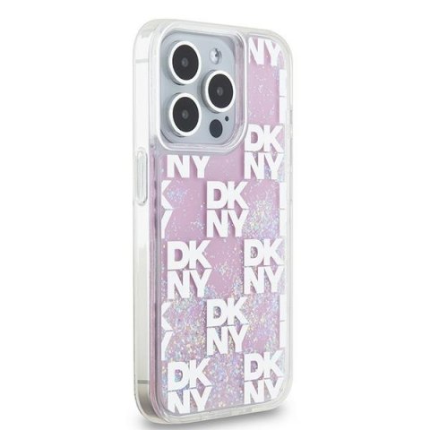 DKNY nakładka do iPhone 15 Pro 6,1" DKHCP15LLCPEPP biała HC liquid glitters w checkered pattern DKNY nakładka do iPhone 15 Pro 6,1" DKHCP15LLCPEPP biała HC liquid glitters w checkered pattern