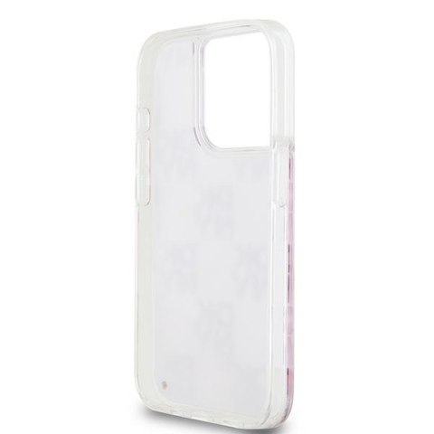 DKNY nakładka do iPhone 15 Pro 6,1" DKHCP15LLCPEPP biała HC liquid glitters w checkered pattern DKNY nakładka do iPhone 15 Pro 6,1" DKHCP15LLCPEPP biała HC liquid glitters w checkered pattern