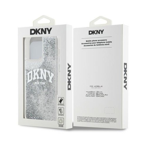 DKNY nakładka do iPhone 15 Pro Max 6,7" DKHCP15XLBNAET biała HC liquid glitters w arch logo DKNY nakładka do iPhone 15 Pro Max 6,7" DKHCP15XLBNAET biała HC liquid glitters w arch logo