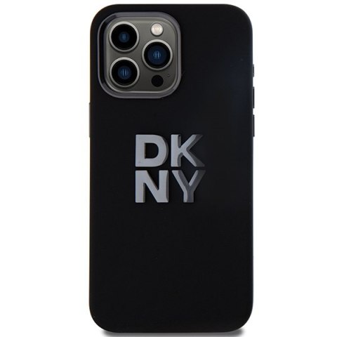 DKNY nakładka do iPhone 15 Pro Max 6,7" DKHCP15XSMCBSK czarna HC silicone w stack metal logo DKNY nakładka do iPhone 15 Pro Max 6,7" DKHCP15XSMCBSK czarna HC silicone w stack metal logo