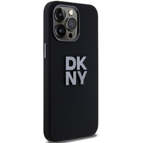 DKNY nakładka do iPhone 15 Pro Max 6,7" DKHCP15XSMCBSK czarna HC silicone w stack metal logo DKNY nakładka do iPhone 15 Pro Max 6,7" DKHCP15XSMCBSK czarna HC silicone w stack metal logo