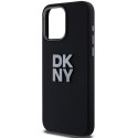 DKNY nakładka do iPhone 15 Pro Max 6,7" DKHCP15XSMCBSK czarna HC silicone w stack metal logo