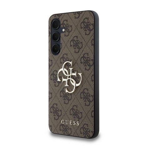 Guess nakładka do Samsung Galaxy A35 GUHCSA354GMGBR brązowa HC PU big 4G metal logo Guess nakładka do Samsung Galaxy A35 GUHCSA354GMGBR brązowa HC PU big 4G metal logo