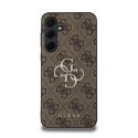 Guess nakładka do Samsung Galaxy A35 GUHCSA354GMGBR brązowa HC PU big 4G metal logo