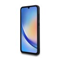 Guess nakładka do Samsung Galaxy A35 GUHCSA354GMGBR brązowa HC PU big 4G metal logo