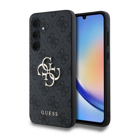 Guess nakładka do Samsung Galaxy A35 GUHCSA354GMGGR czarna HC PU big 4G metal logo Guess nakładka do Samsung Galaxy A35 GUHCSA354GMGGR czarna HC PU big 4G metal logo