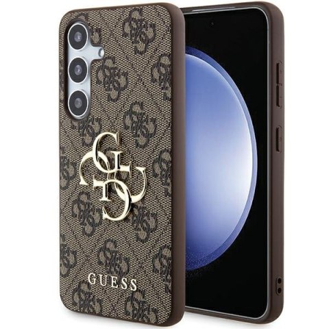 Guess nakładka do Samsung Galaxy A55 GUHCSA554GMGBR brązowa HC PU big 4G metal logo Guess nakładka do Samsung Galaxy A55 GUHCSA554GMGBR brązowa HC PU big 4G metal logo