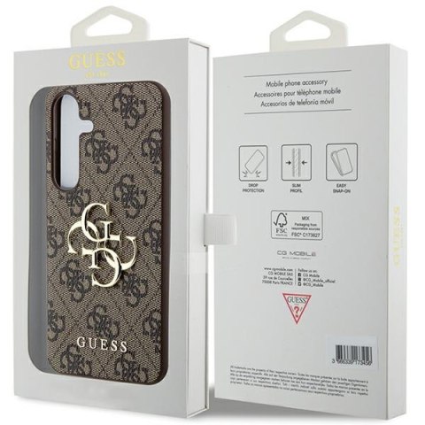 Guess nakładka do Samsung Galaxy A55 GUHCSA554GMGBR brązowa HC PU big 4G metal logo Guess nakładka do Samsung Galaxy A55 GUHCSA554GMGBR brązowa HC PU big 4G metal logo