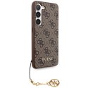 Guess nakładka do Samsung Galaxy A55 GUHCSA55GF4GBR brązowa HC PU 4G with charm
