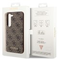 Guess nakładka do Samsung Galaxy A55 GUHCSA55GF4GBR brązowa HC PU 4G with charm