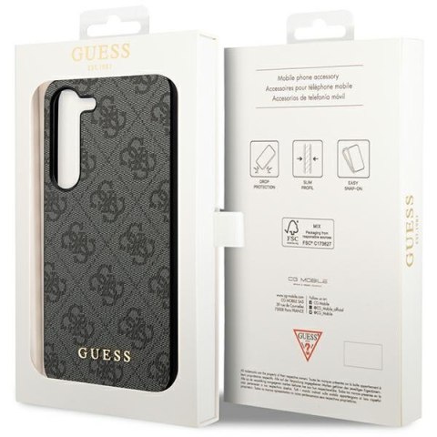 Guess nakładka do Samsung Galaxy A55 GUHCSA55GF4GGR czarna HC PU 4G with charm Guess nakładka do Samsung Galaxy A55 GUHCSA55GF4GGR czarna HC PU 4G with charm