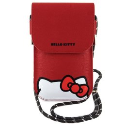 Hello Kitty Torebka czerwona Leather Hiding Kitty Cord