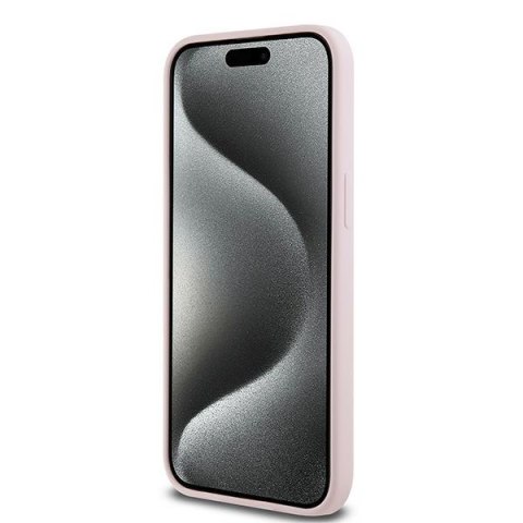 Karl Lagerfeld nakładka do iPhone 15 Pro Max 6,7" KLHMP15XSCMKCRHP różowa HC Magsafe silicone kc heads ring Karl Lagerfeld nakładka do iPhone 15 Pro Max 6,7" KLHMP15XSCMKCRHP różowa HC Magsafe silicone kc heads ring
