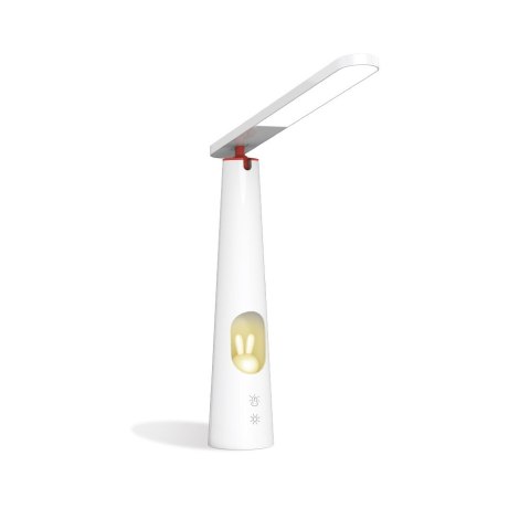 Lampa biurkowa LED 7,5W ze świecącym króliczkiem PURE FLB-150 ELENA biała Forever Light Lampa biurkowa LED 7,5W ze świecącym króliczkiem PURE FLB-150 ELENA biała Forever Light