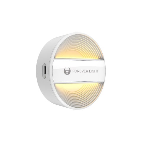 Lampka nocna okrągła LED PURE FLC-20 ALMA PIR biała 500mAh Forever Light Lampka nocna okrągła LED PURE FLC-20 ALMA PIR biała 500mAh Forever Light
