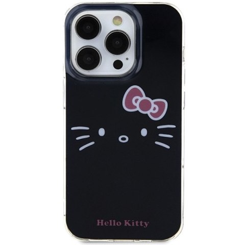 Nakładka Hello Kitty do iPhone 15 Pro 6,1" czarna hardcase IML Kitty Face Nakładka Hello Kitty do iPhone 15 Pro 6,1" czarna hardcase IML Kitty Face