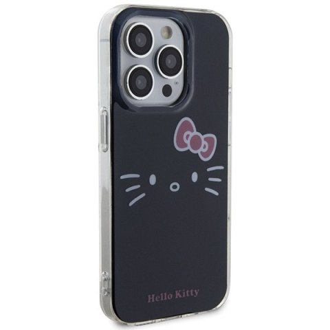 Nakładka Hello Kitty do iPhone 15 Pro 6,1" czarna hardcase IML Kitty Face Nakładka Hello Kitty do iPhone 15 Pro 6,1" czarna hardcase IML Kitty Face