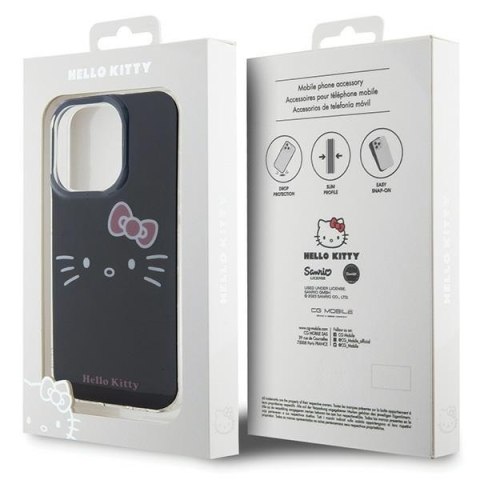 Nakładka Hello Kitty do iPhone 15 Pro 6,1" czarna hardcase IML Kitty Face Nakładka Hello Kitty do iPhone 15 Pro 6,1" czarna hardcase IML Kitty Face