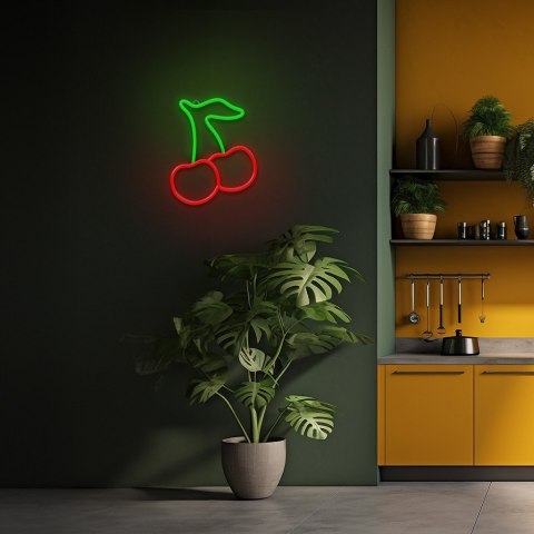 Neon LED CZEREŚNIA zielono czerwona NNE23 Neolia Neon LED CZEREŚNIA zielono czerwona NNE23 Neolia