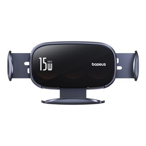 Baseus uchwyt samochodowy LightChaser Series Triple-Coil Wireless Charging Electric Car Mount Cluster czarny Baseus uchwyt samochodowy LightChaser Series Triple-Coil Wireless Charging Electric Car Mount Cluster czarny